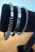 Hematite Plated Round (#2) set of 3