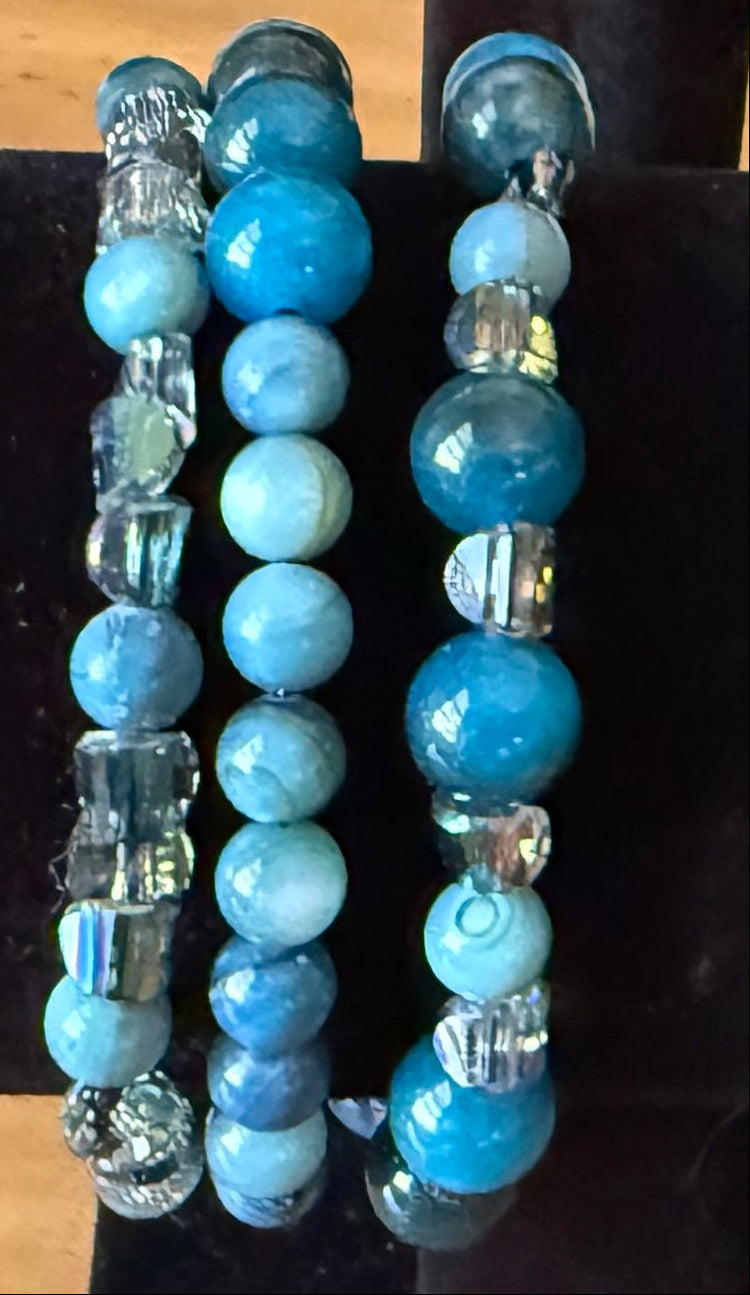 Blue Jasper (#7) set of 3