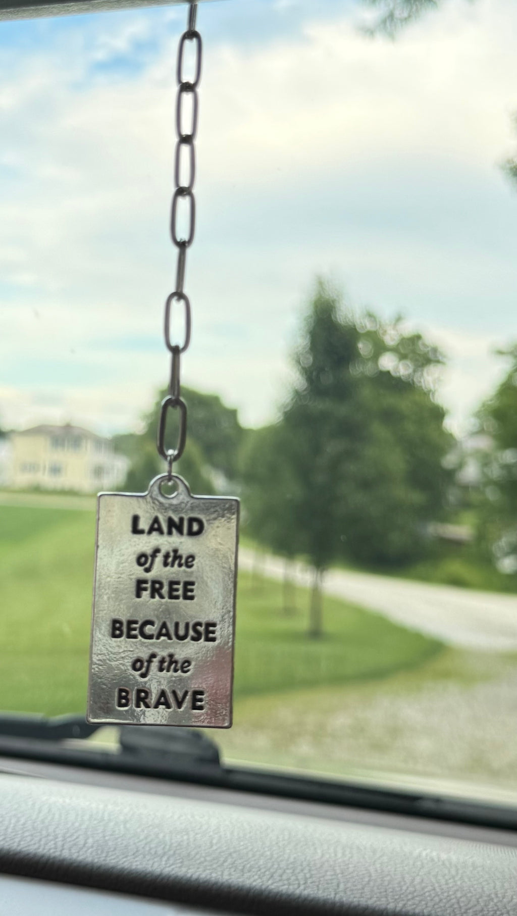 Because of the Brave ~ Car Charm