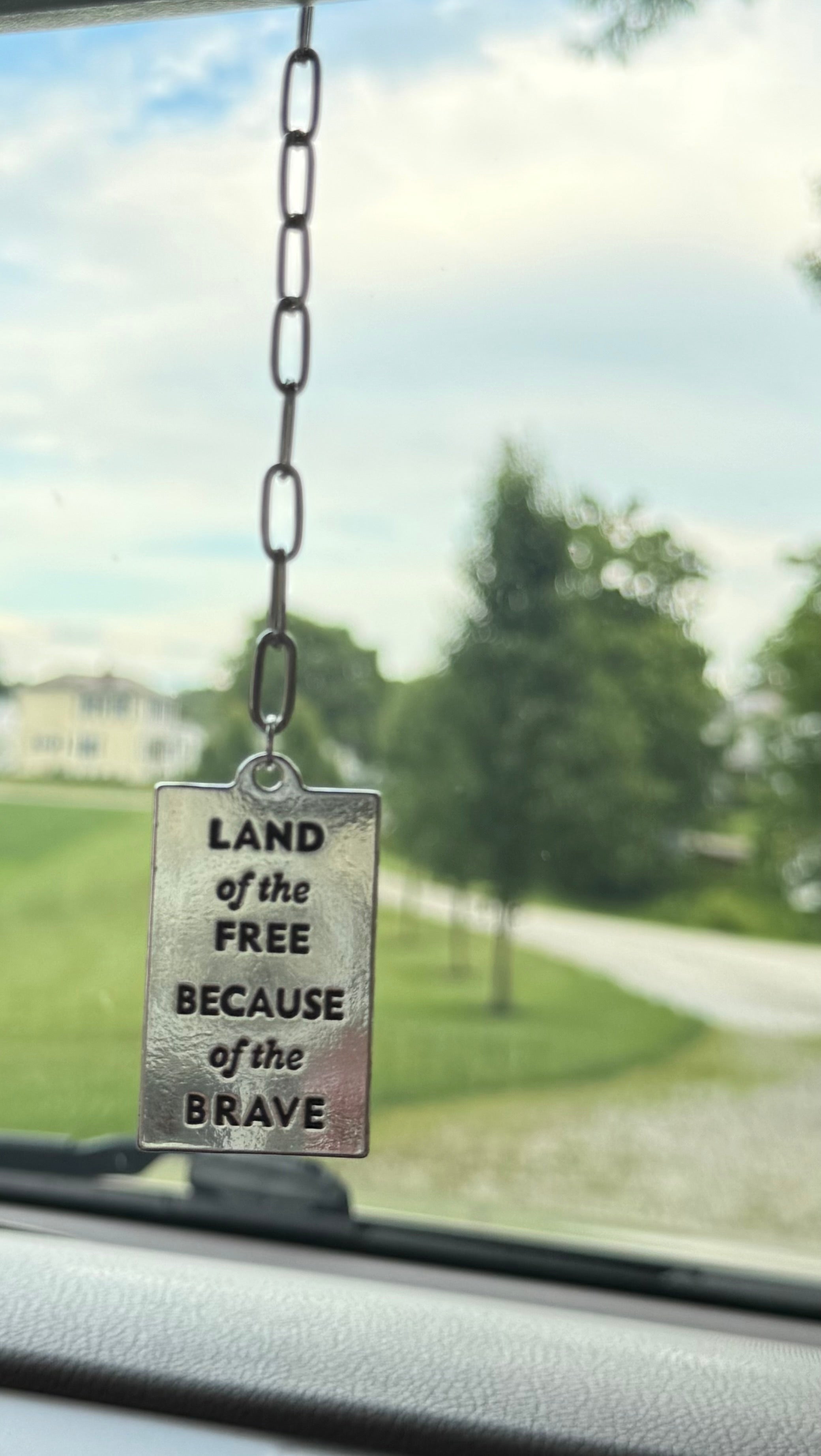Because of the Brave ~ Car Charm