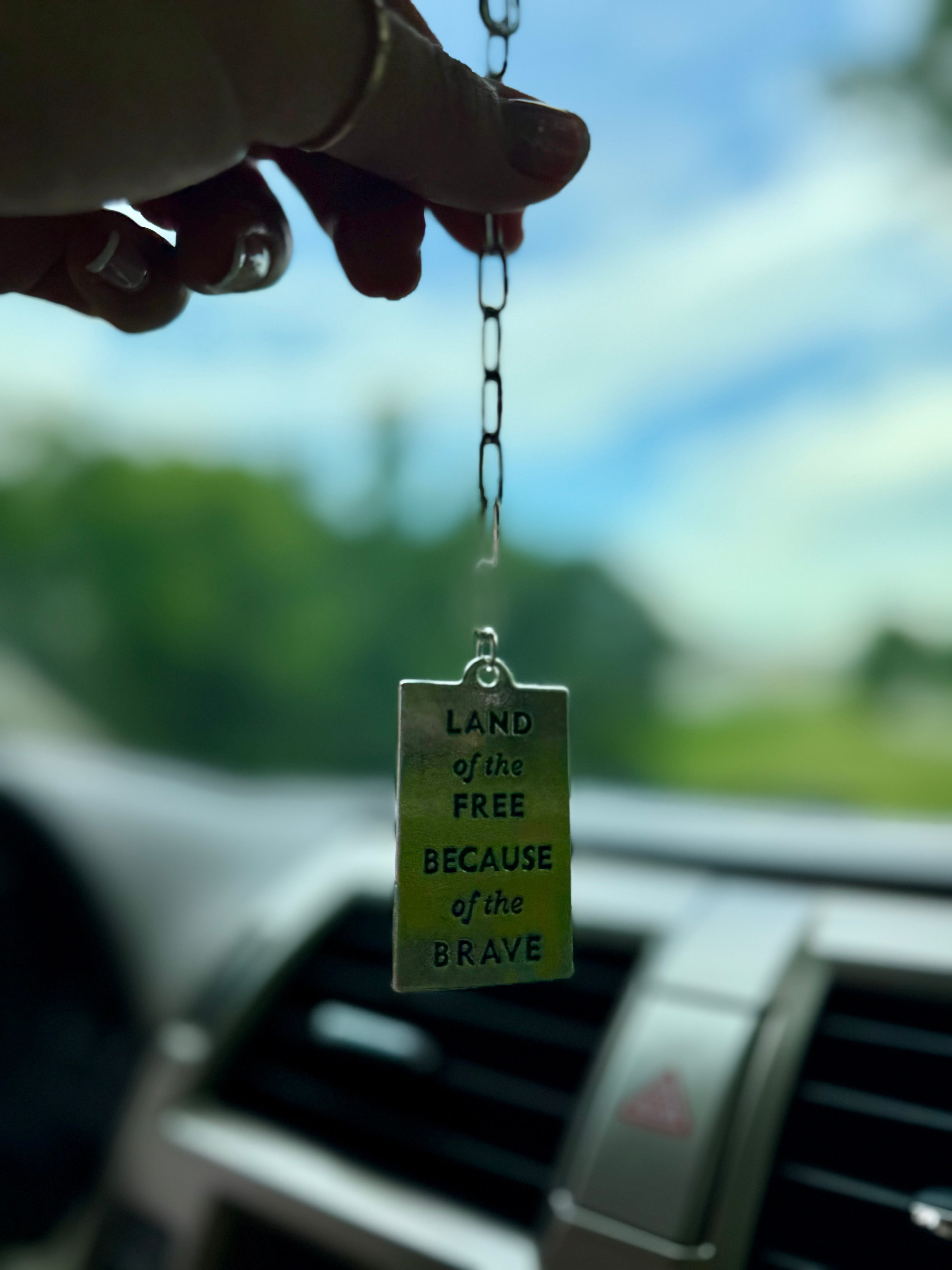 Because of the Brave ~ Car Charm