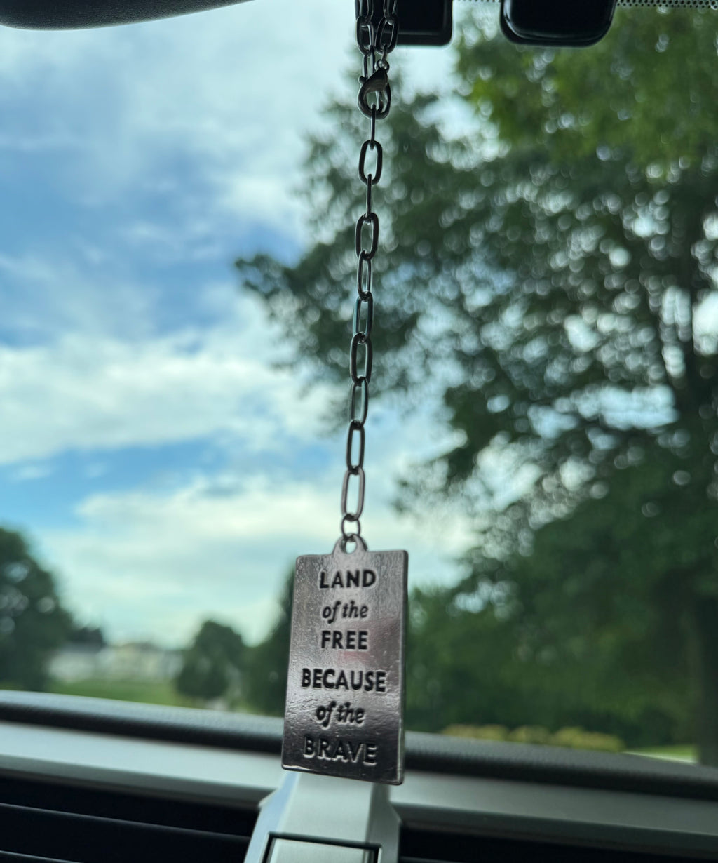 Because of the Brave ~ Car Charm