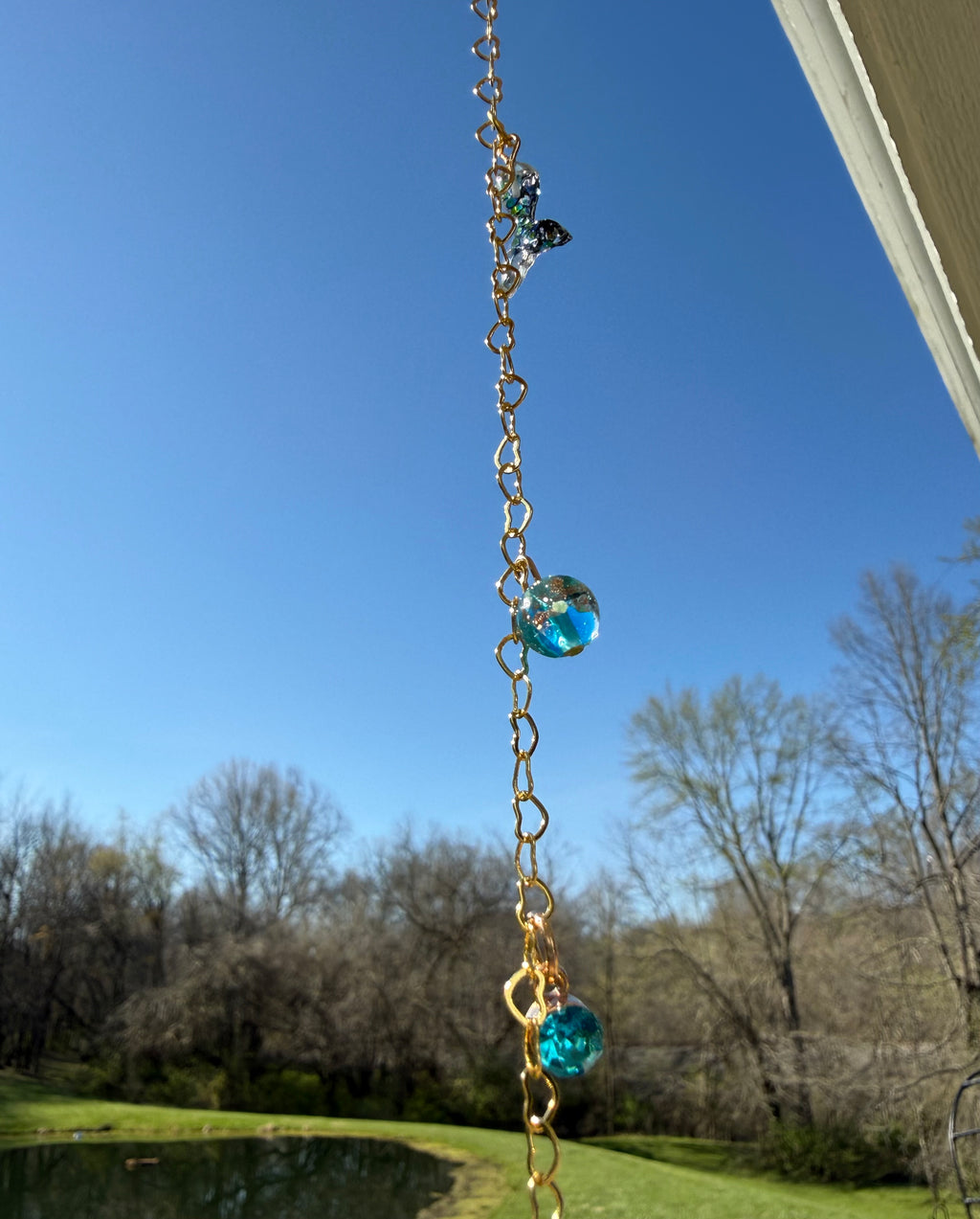 Jellyfish Car Charm or Bag Chain 15”