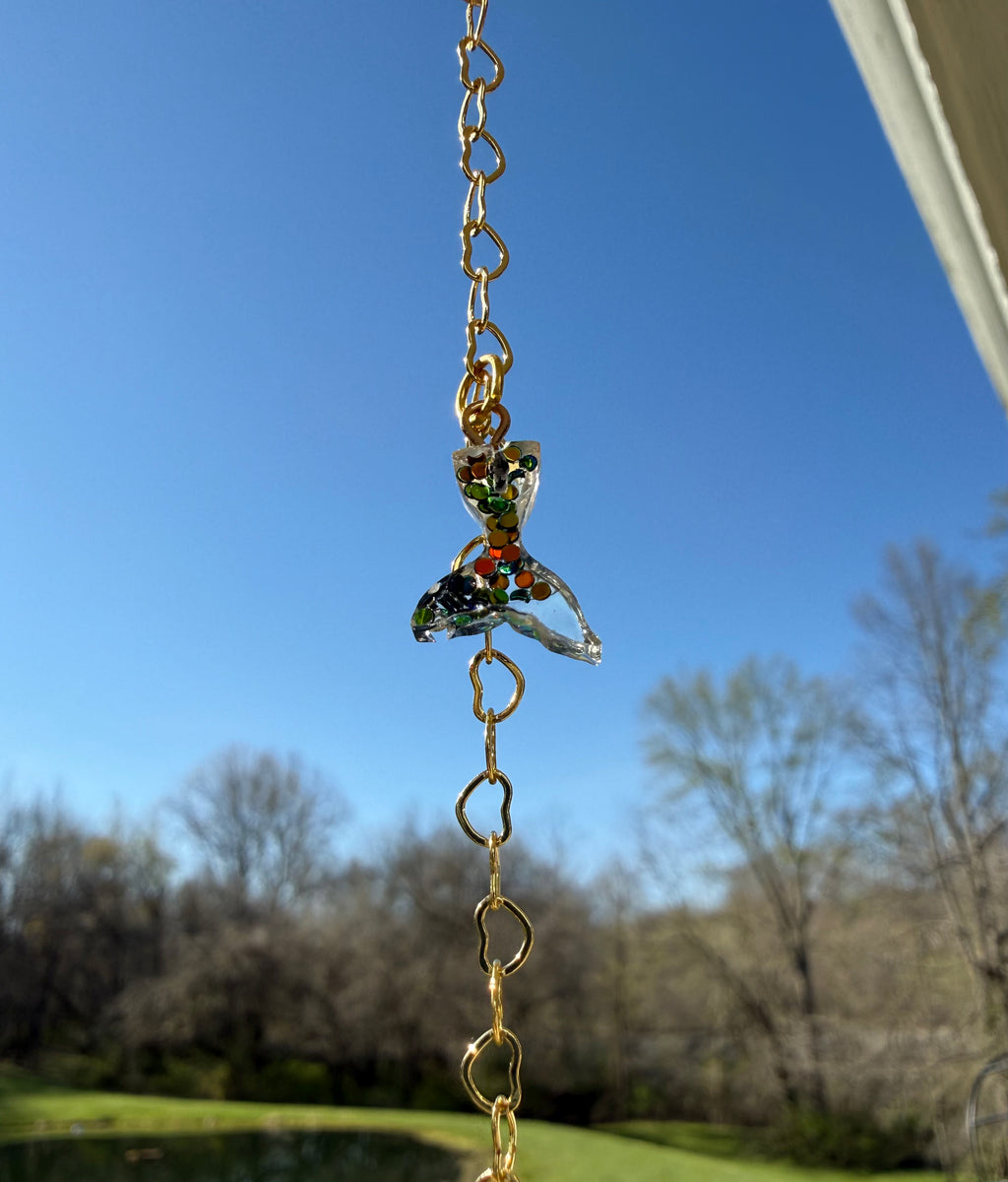 Jellyfish Car Charm or Bag Chain 15”