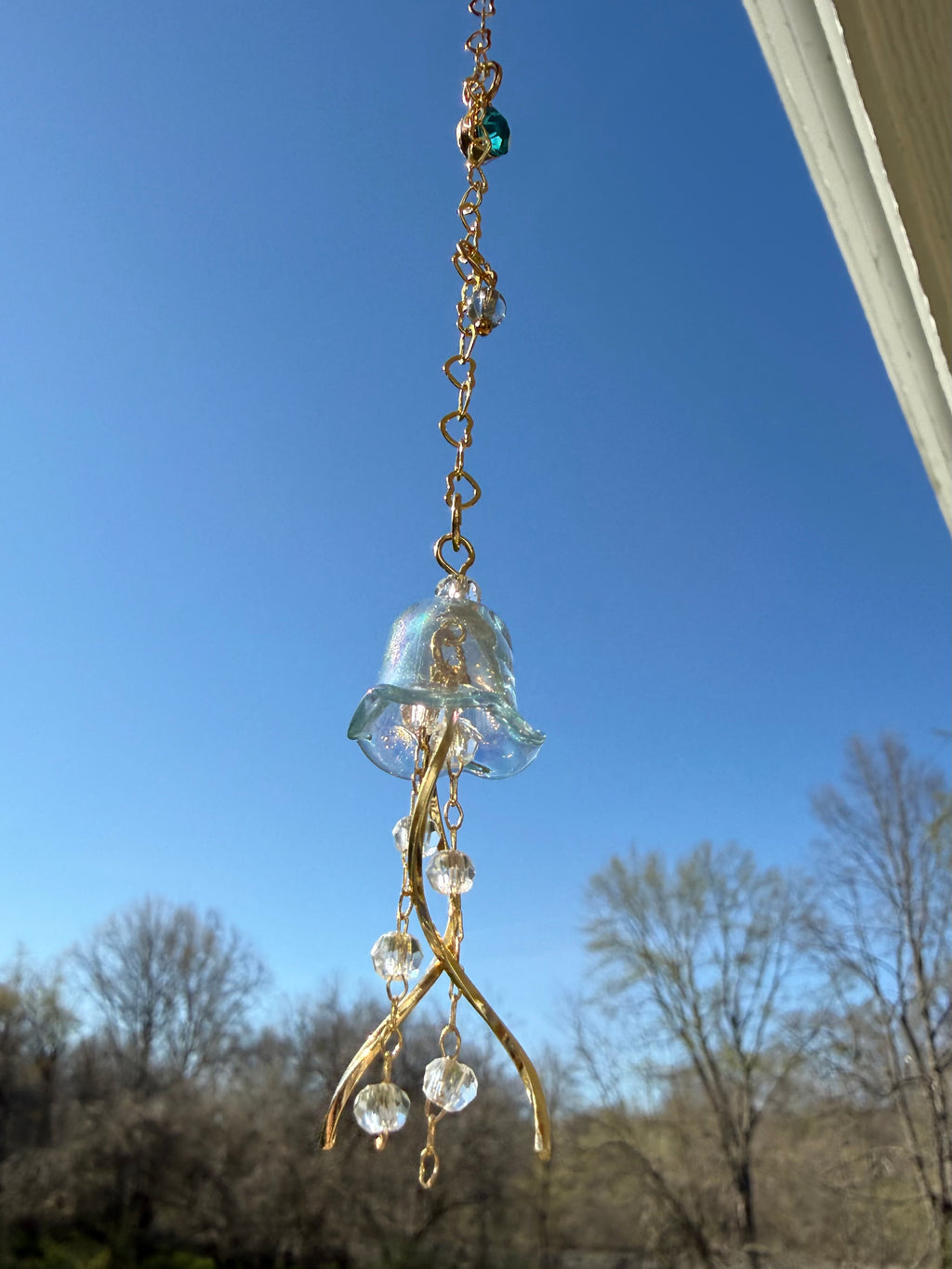 Jellyfish Car Charm or Bag Chain 15”