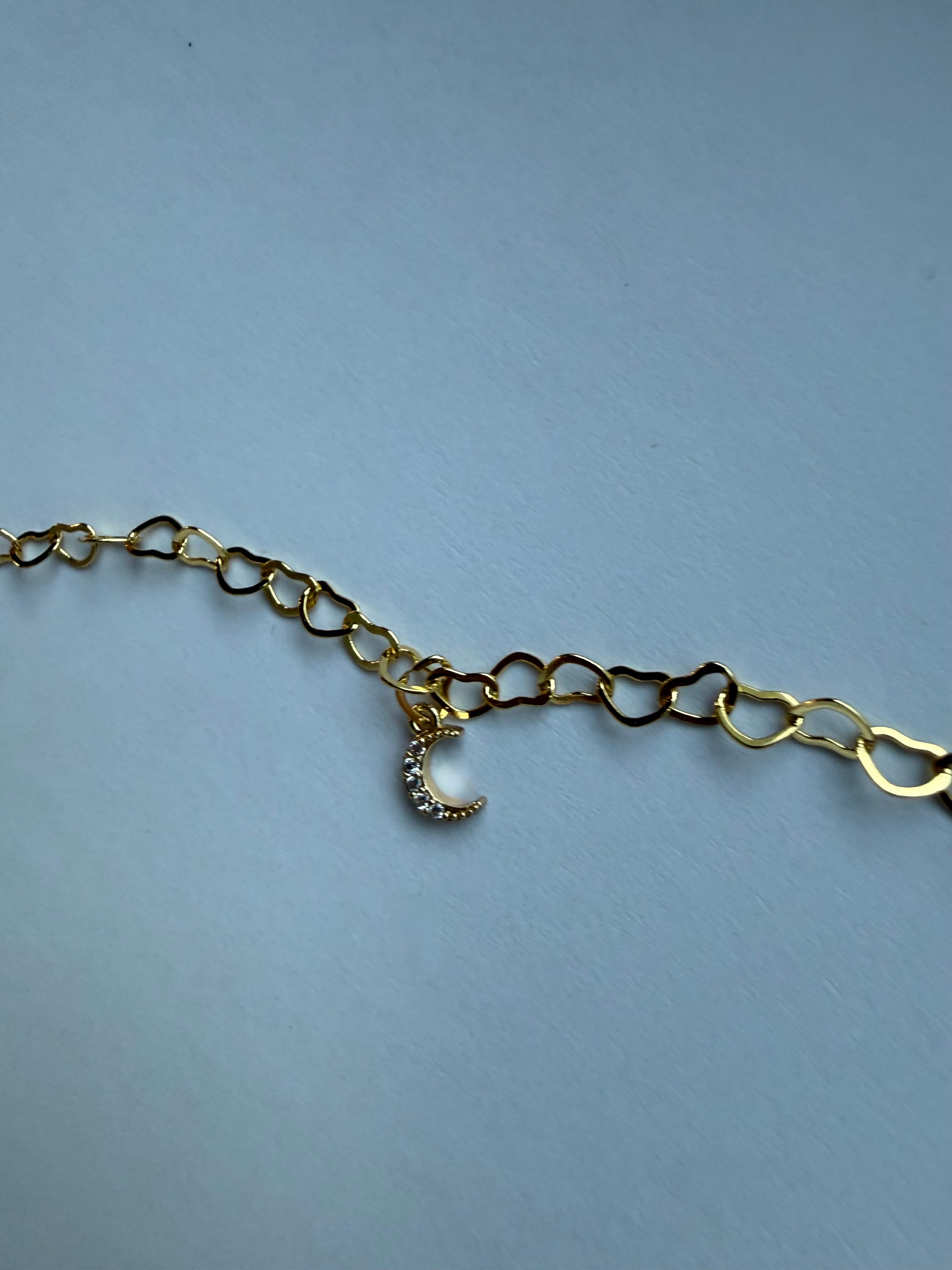 Anklet with Moon Charm