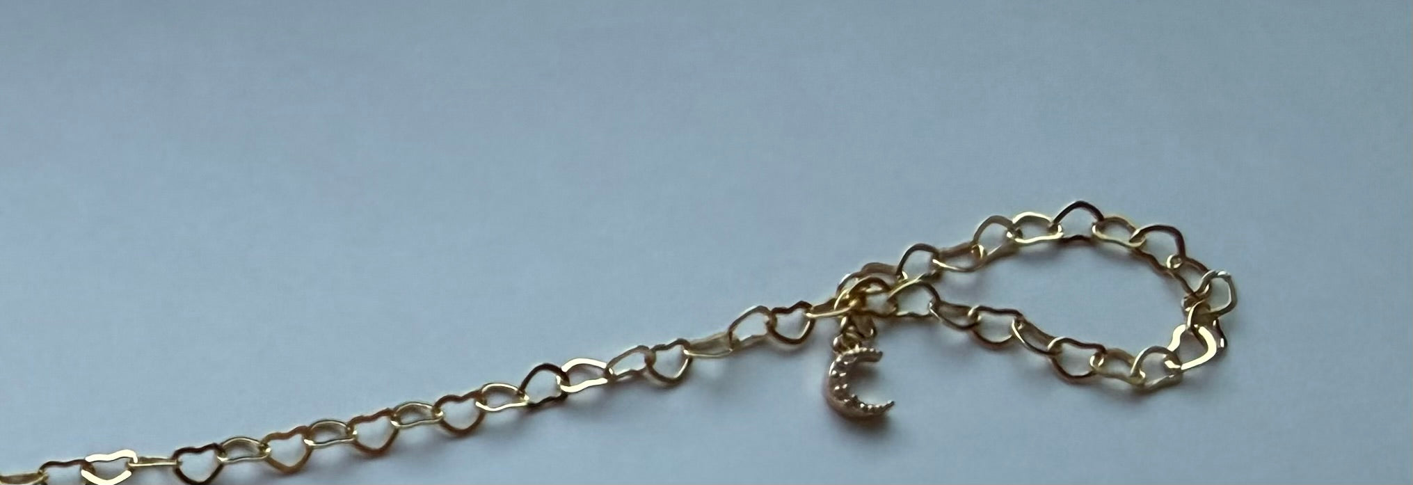 Hand Chain with Ring Moon Charm