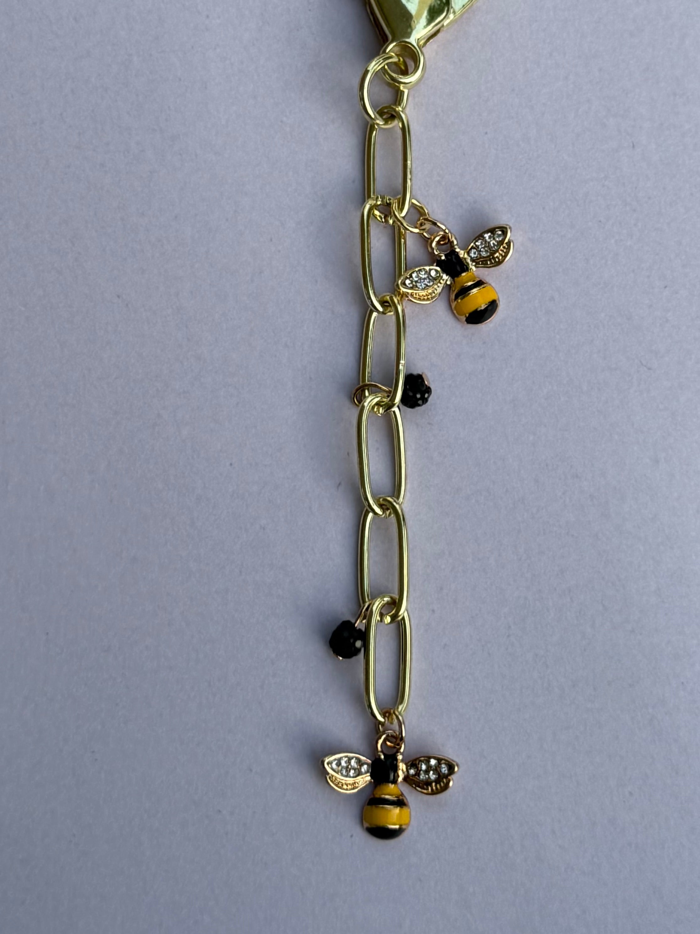Honeybee Keychain