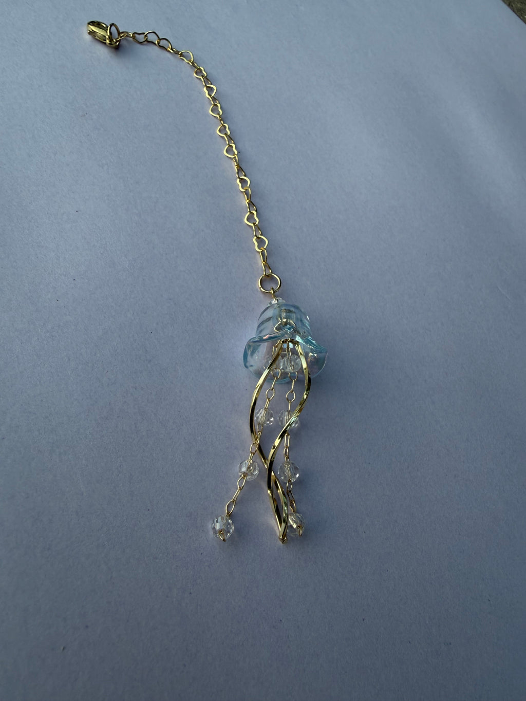 Jellyfish Keychain or Bag Charm