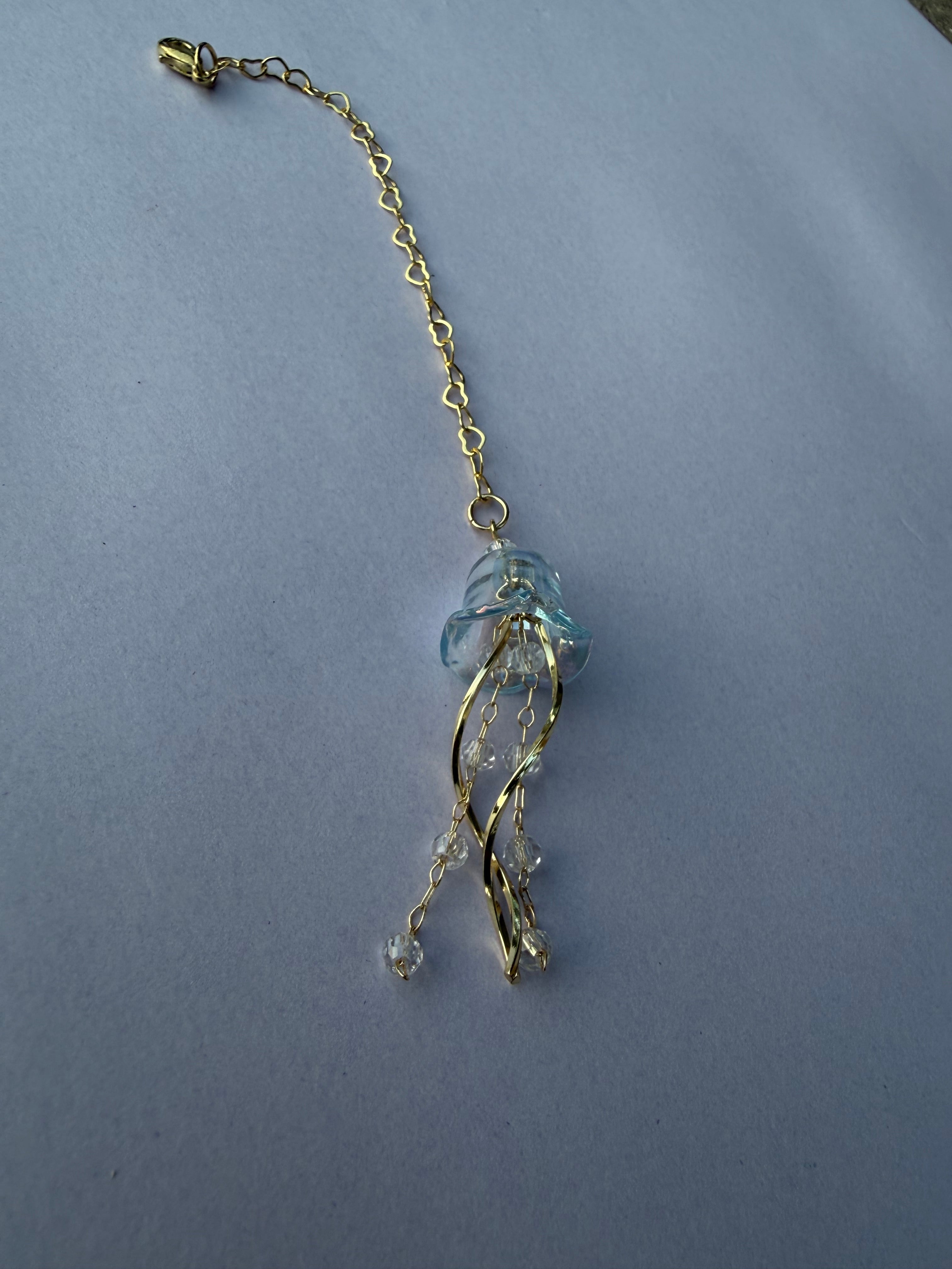 Jellyfish Keychain or Bag Charm