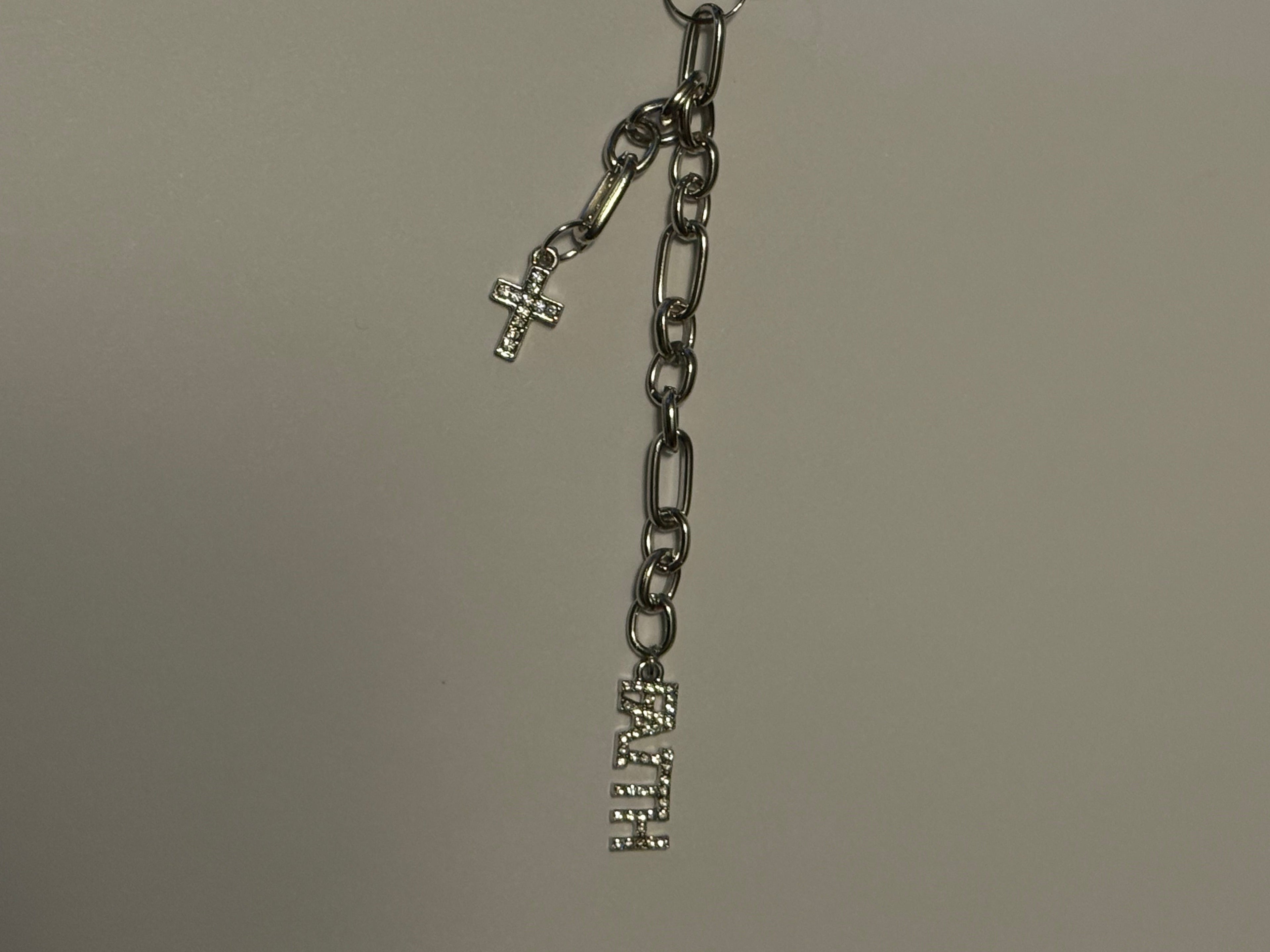 Faith & Cross, Bag Charm or Keychain