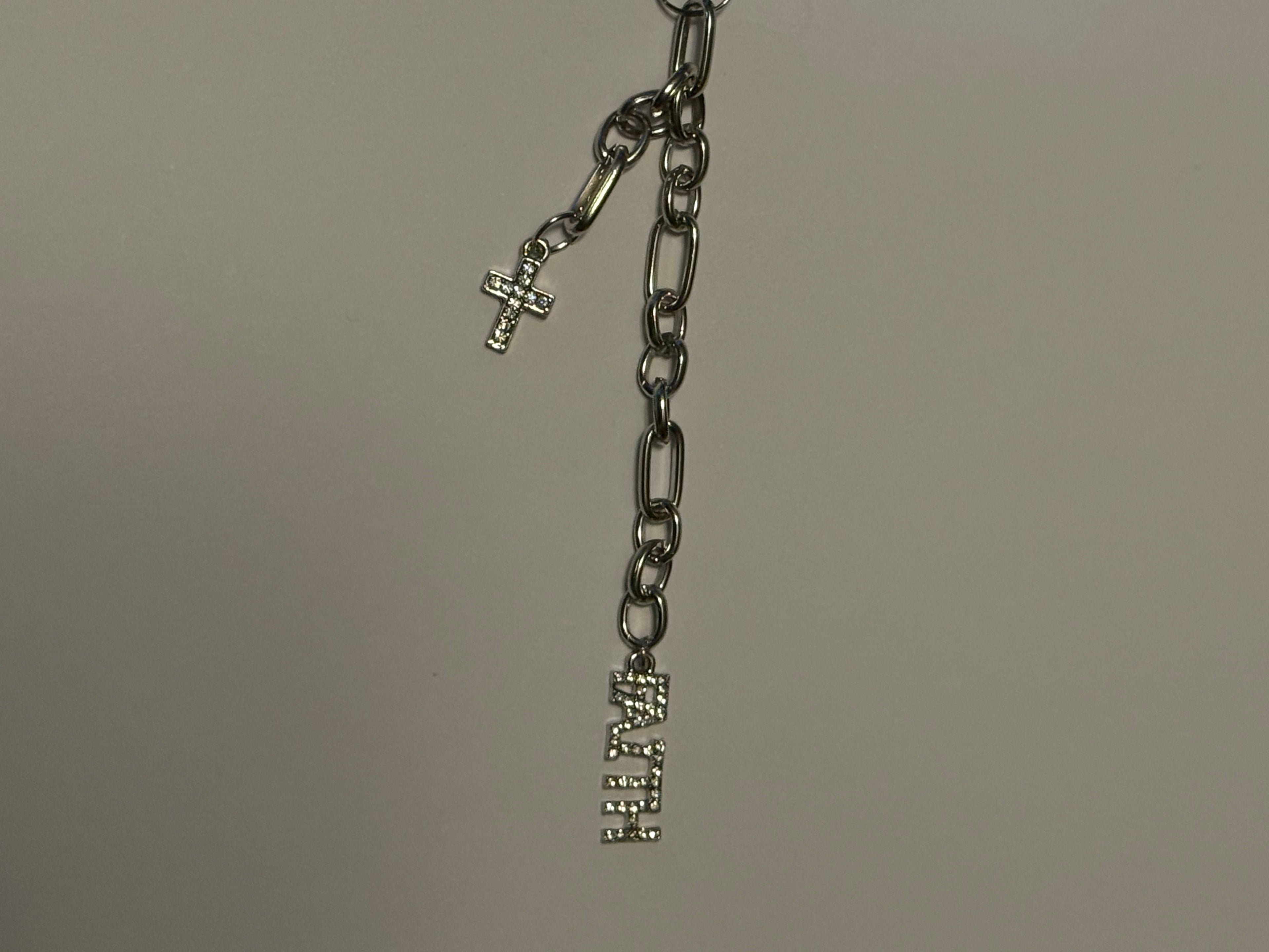 Faith & Cross, Bag Charm or Keychain