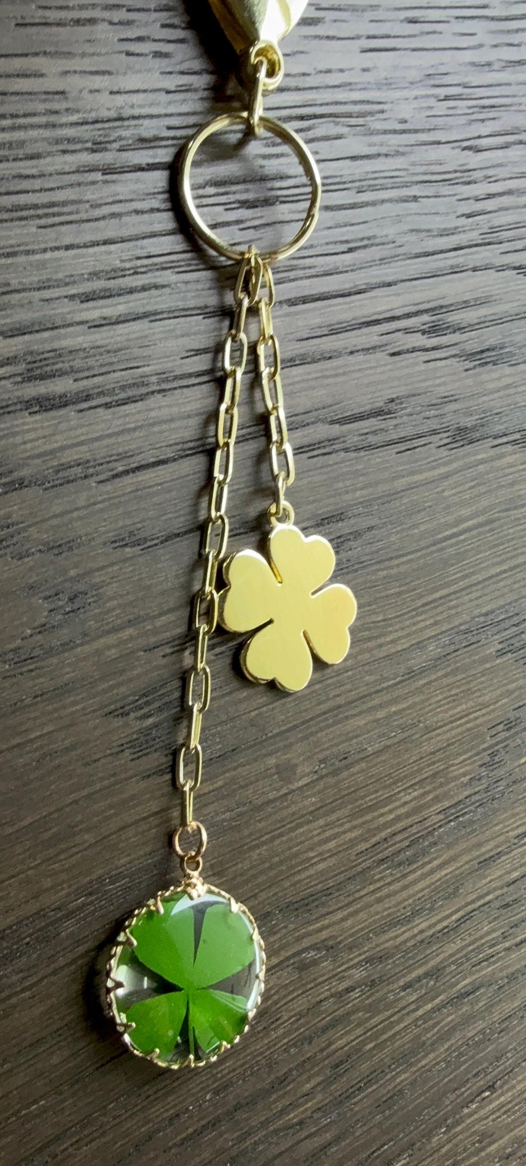 4 Leaf Clover, Keychain or Bag Charm