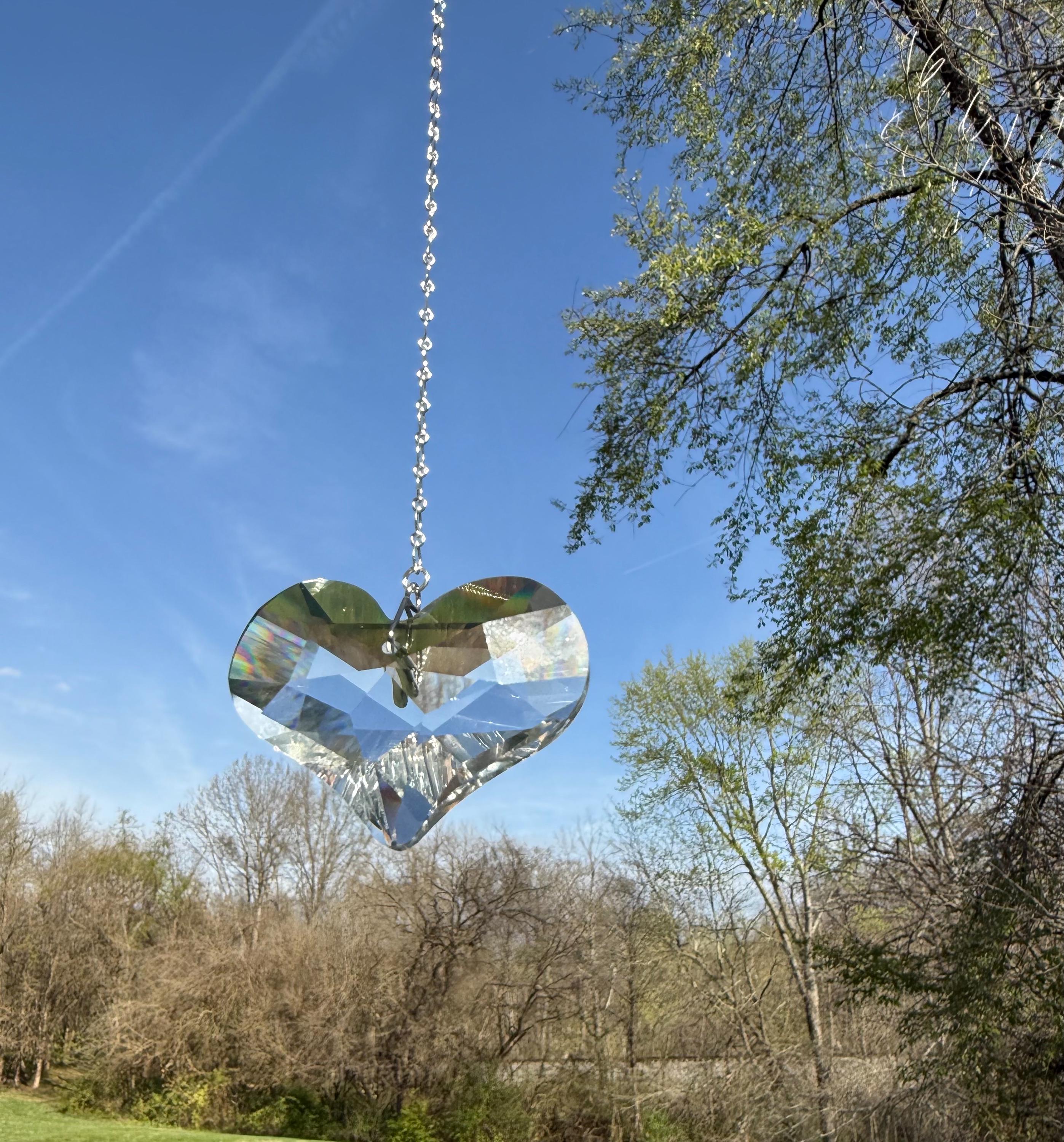 Crystal Heart Suncatcher, Providing Endless Colors