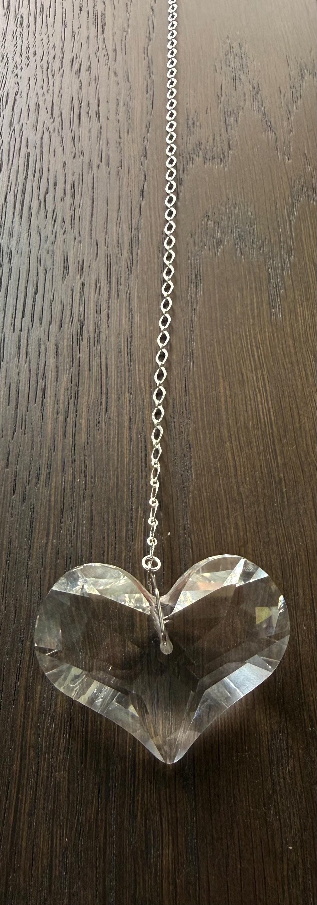 Crystal Heart Suncatcher