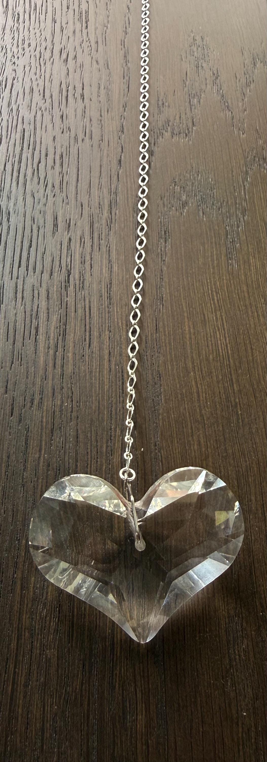 Crystal Heart Suncatcher