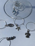 Sea Friends Wine Glass Charms (Set of 5)