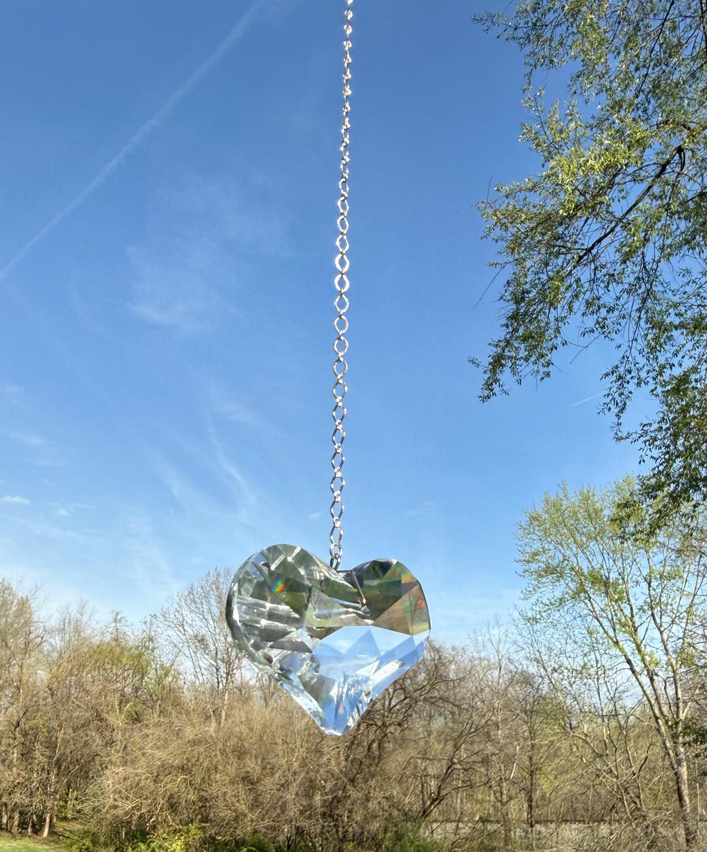Crystal Heart Suncatcher