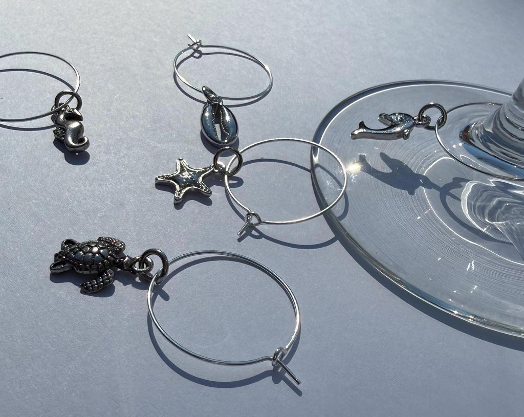 Sea Friends Wine Glass Charms (Set of 5)