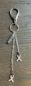 Breast Cancer Awareness, Keychain or Bag Charm