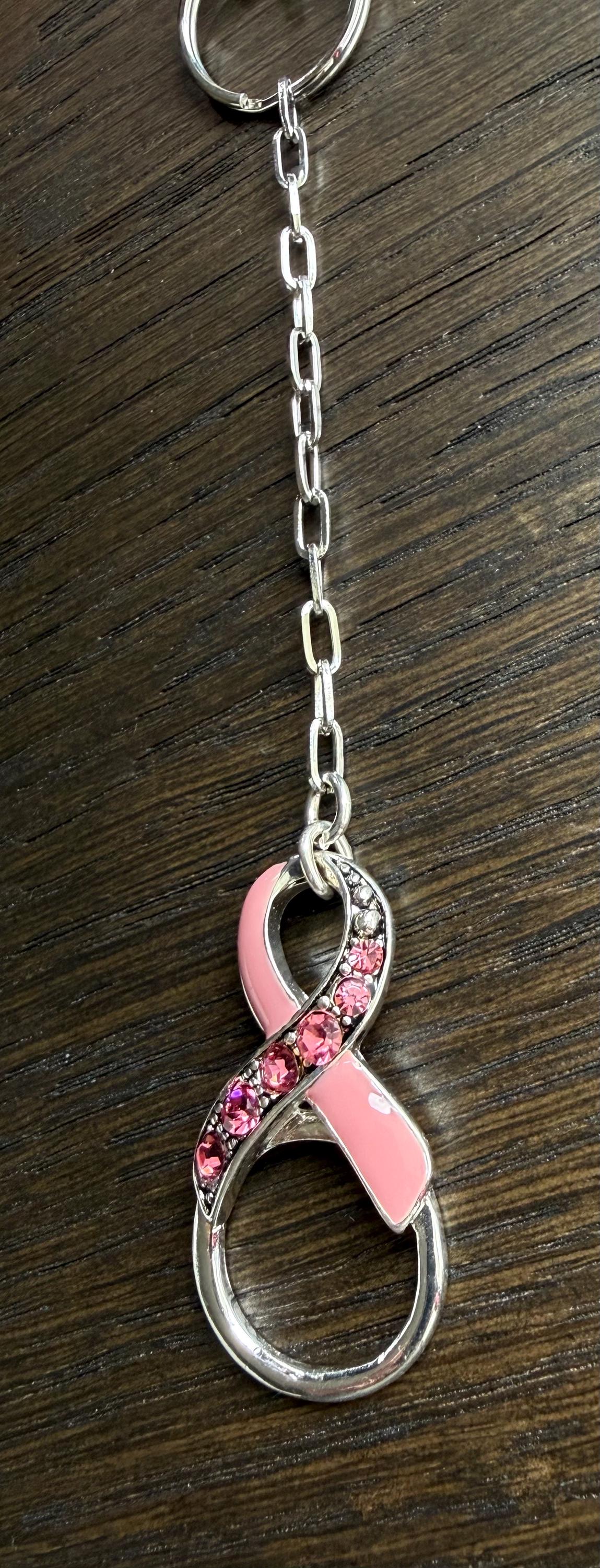 Breast Cancer Awareness, Keychain or Bag Charm