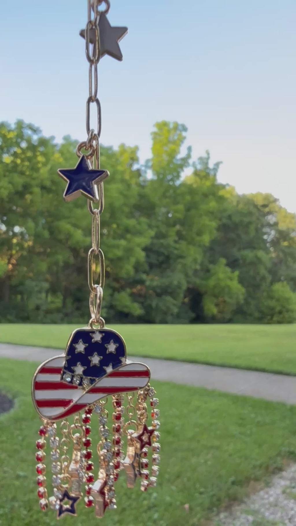 Cowboy Hat USA Car Charm