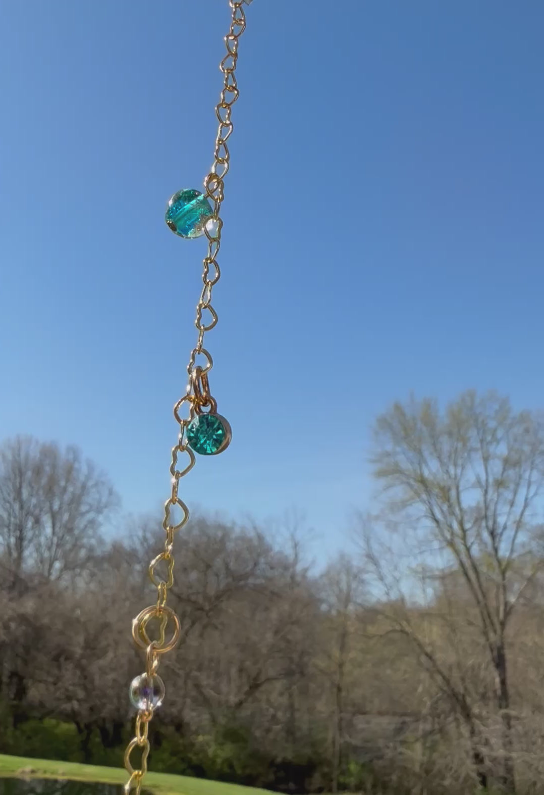 Jellyfish Car Charm or Bag Chain 15”