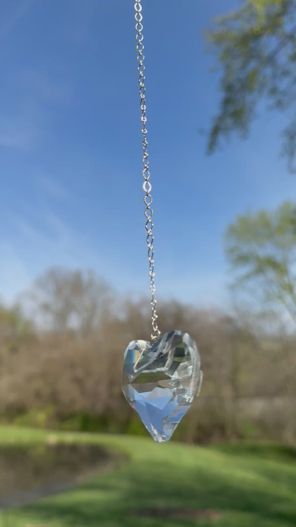 Crystal Heart Suncatcher
