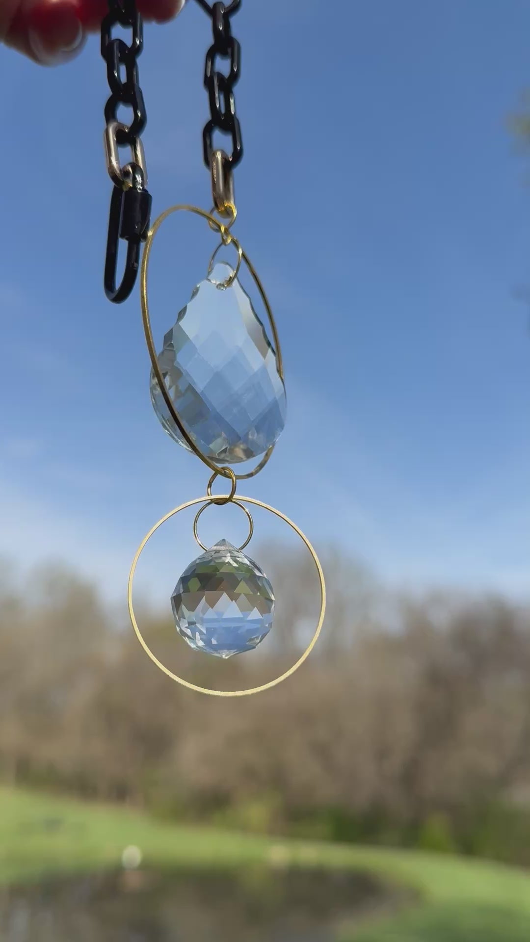 Black & Gold Suncatcher, Providing Endless Rainbows