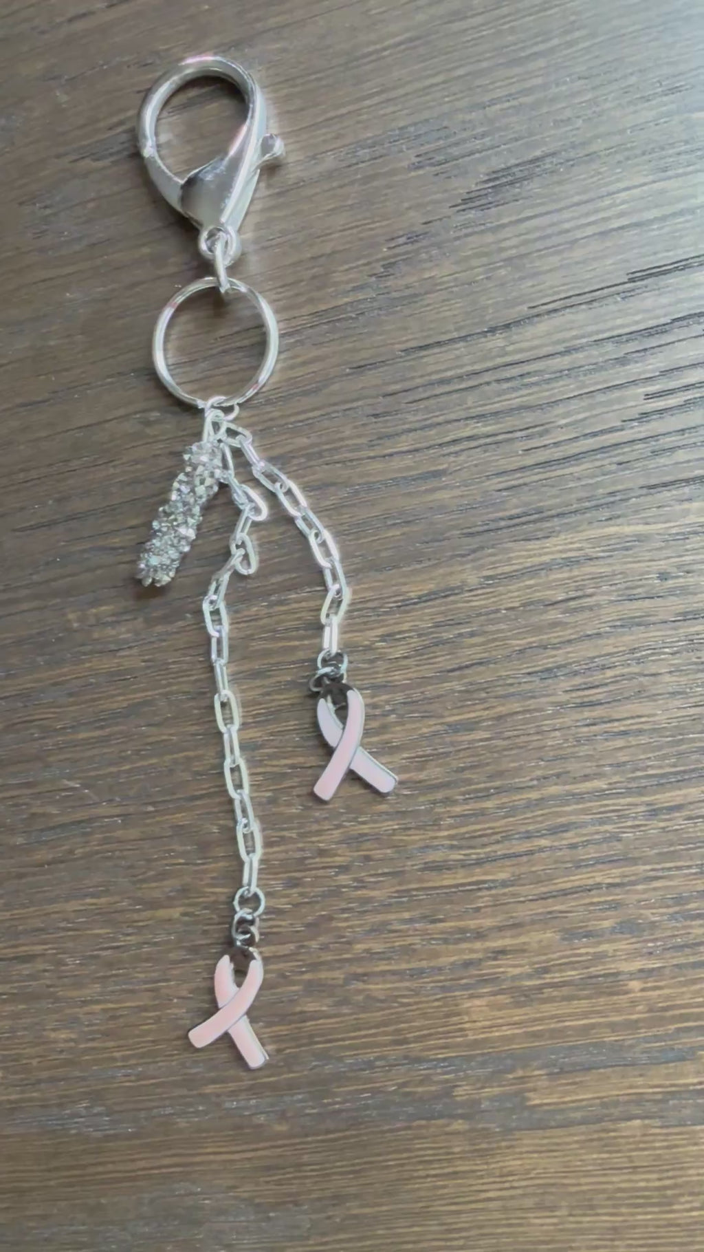 Breast Cancer Awareness, Keychain or Bag Charm