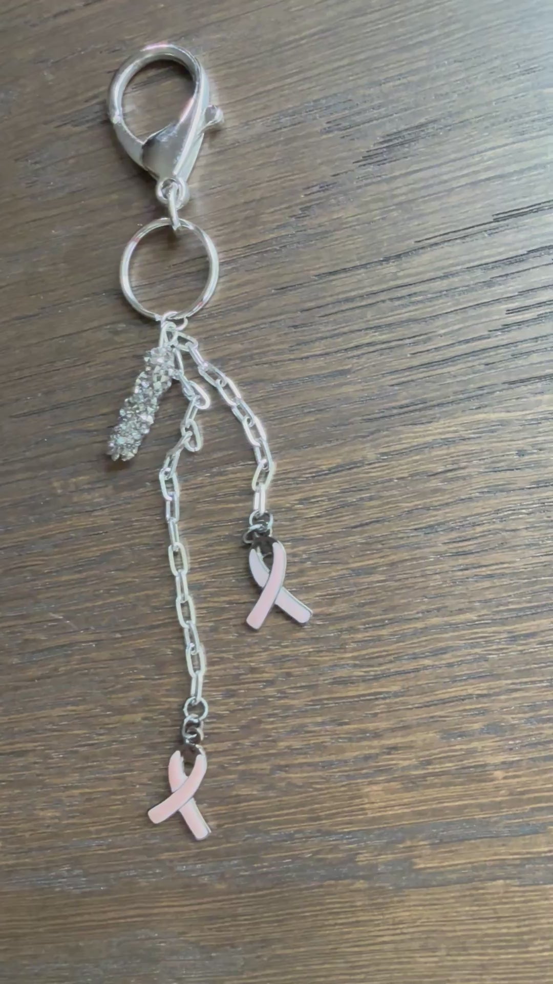 Breast Cancer Awareness, Keychain or Bag Charm